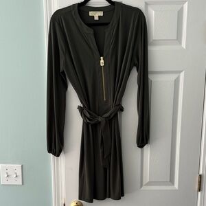 NEW- Michael Kors Olive Long Sleeve Dress